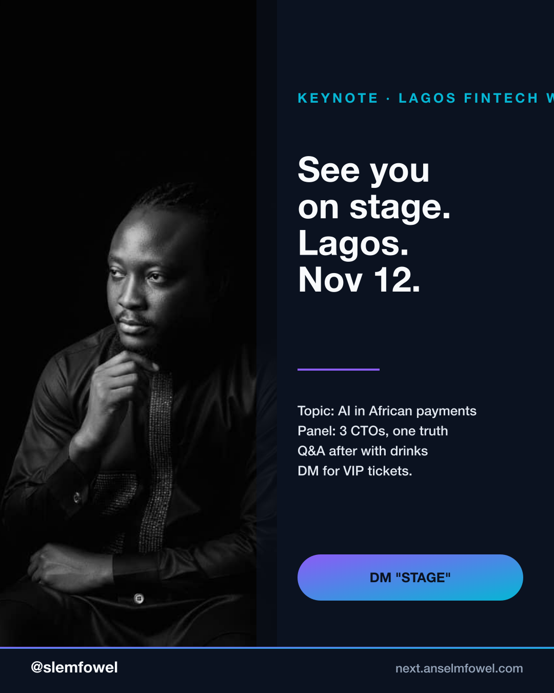 Keynote · Lagos Fintech Week — Anselm Fowel
